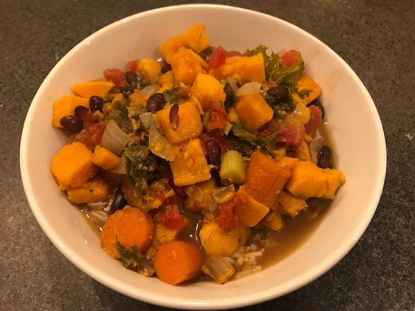 Sweet Potato and Black Beans – Eric's Vegan Van